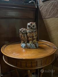 Luce notturna vintage con gufi