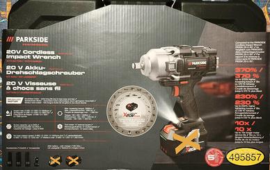 Nuovo!Avvitatore percussione Parkside 1898 Nm GARA