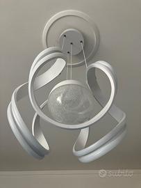 Lampadario LED moderno design anelli con sfera – l