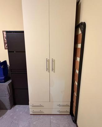 Armadio cameretta 2 ante e cassetti