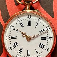 Orologio da tasca ciondolo Medana Remontoir in oro