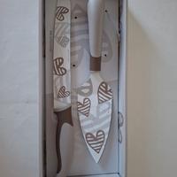 brandani batticuore set coltello e pala per torta