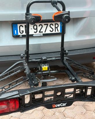 Porta bici da gancio traino per 2 bici