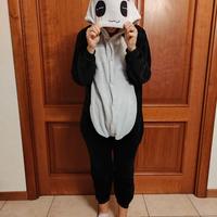 Pigiamone Panda morbidissimo, caldo, comodo