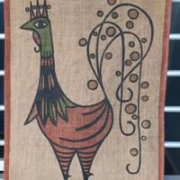 2 piccoli arazzi da parete in juta 