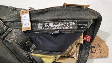 Pantaloni moto Trilobite Scrambler verdi TG.38
