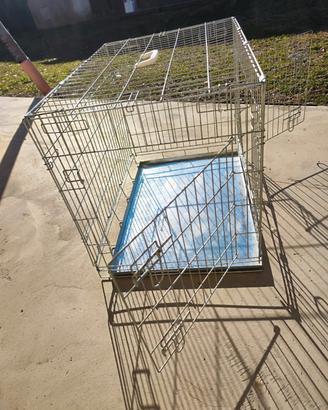 cuccia per cani richiudibile in acciaio inox