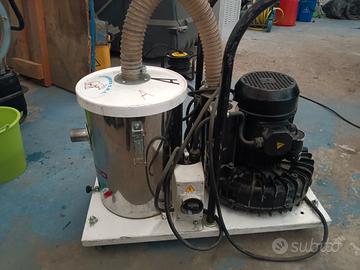 Aspiratore industriale + generatore aria calda