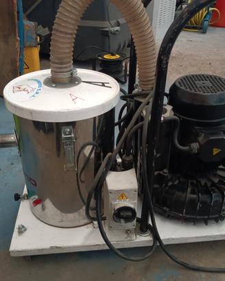 Aspiratore industriale + generatore aria calda