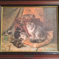 Quadro gatti Henriette Ronner