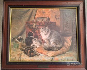 Quadro gatti Henriette Ronner