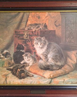 Quadro gatti Henriette Ronner