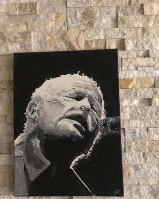 QUADRO DIPINTO A MANO SU TELA GINO PAOLI ''FIRMATO