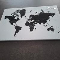 Lavagna magnetica world map 