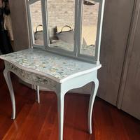 Consolle scrivania xon specchio vintage