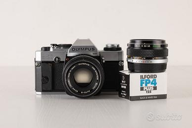 Olympus om-20 + 50mm 1.8 + 28mm 3.5 + Ilford Fp4