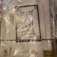 Completo  lino tovaglia/coperta ricamo cantu’