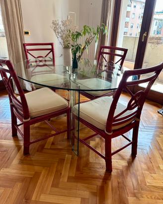TAVOLO DESIGN CRISTALLO OVALE
