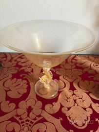 Coppa da collezione in vetro soffiato Murano