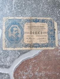 Banconota 10lire blu