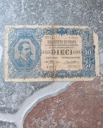Banconota 10lire blu