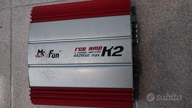 Amplificatore McFun Red Amp K2 – 2 Canali 440W Max
