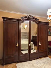 Camera da letto legno noce