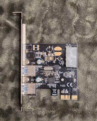 Scheda adattatore da pcie a USB 3.0 2 porte