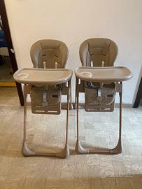 Due seggiolone pappa