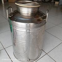 Fusto sansone acciaio inox 50 litri 