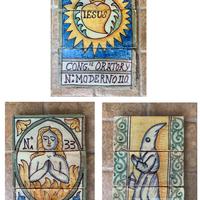 Mattonella riggiola Iesus S. M. del Cassaro Bono