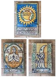 Mattonella riggiola Iesus S. M. del Cassaro Bono