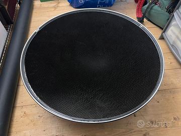 Beauty Dish argento 70cm + griglia attacco Bowens