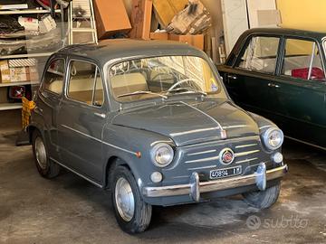 Fiat 600 D 750cc 21CV DOCUMENTI ORIGINALI D’EPOCA