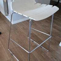Sgabelli design, metallo e plastica Bianco