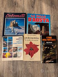 Lotto 5 libri illustrati natura, montagna