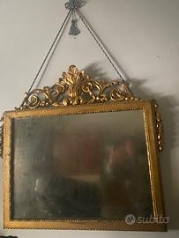 Specchio antico dorato XIX secolo – stile Luigi XV