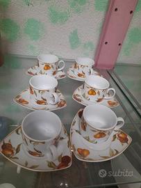 6 tazza per caffè  royal porcellana 