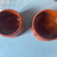 2 tegami in terracotta 18-20 cm.