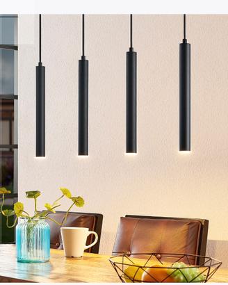 Coppia Lampade a Sospensione LED Cilindriche