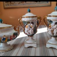 Soprammobili in ceramica,3 pezzi