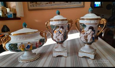 Soprammobili in ceramica,3 pezzi