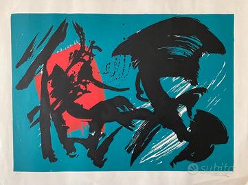 litografia di Gérard Schneider