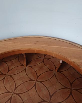 Panca in legno curva