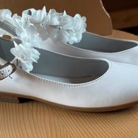 Ballerine in vernice bianca