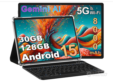 Tablet SKYEGG 128GB Android 15 + tastiera BT