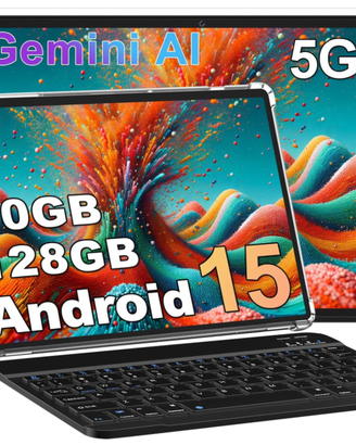Tablet SKYEGG 128GB Android 15 + tastiera BT