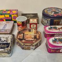 set 10 scatole latta