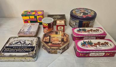 set 10 scatole latta