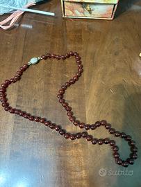Collana vintage di granato